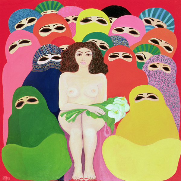 Bride of Galilee, 1989 (acrylic on canvas)  from Laila  Shawa