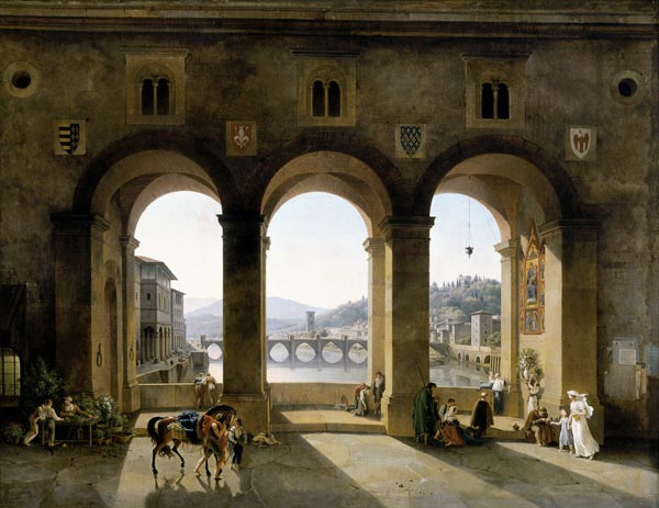 L.T.Turpin de Crisse, Ponte Vecchio from Lancelot Theodore Turpin de Crisse