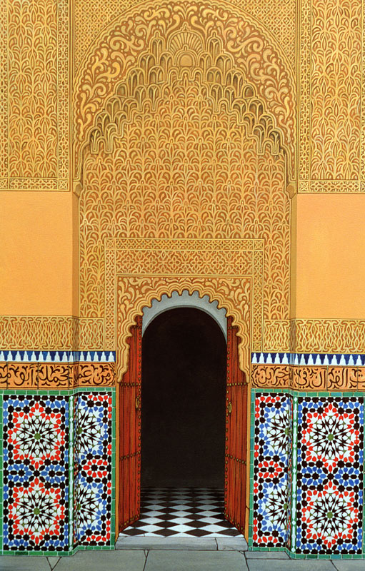 Door, Marrakech, 1998 (acrylic on linen)  from Larry  Smart