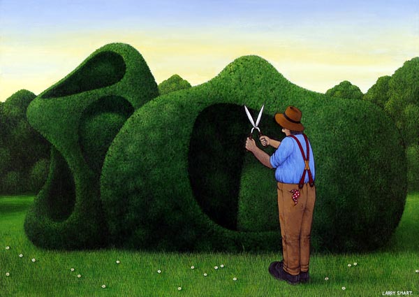 Moore Topiary (acrylic on linen)  from Larry  Smart
