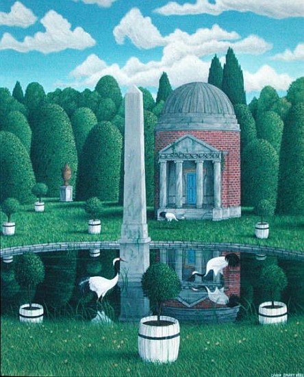 Temple, Chiswick House Gardens, 1989 (acrylic on linen)  from Larry  Smart