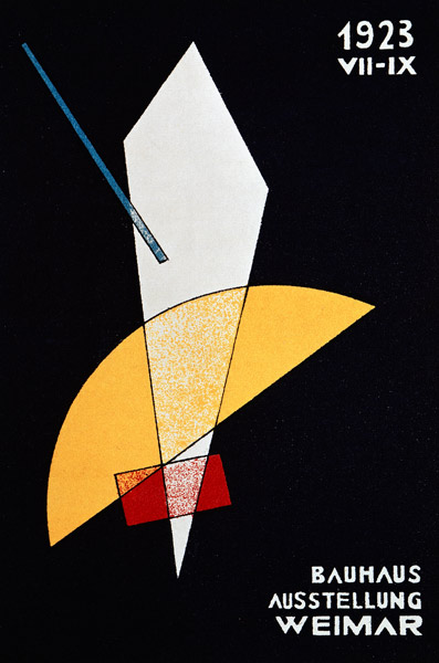 Karte für Bauhaus-Ausstellung from László Moholy-Nagy