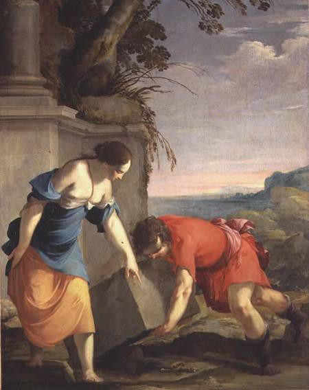 Theseus Finding his Father's Sword from Laurent de La Hire or La Hyre