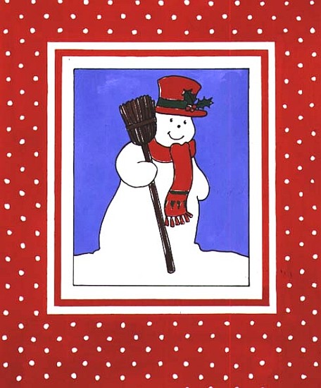 Snowman with his Broom  from Lavinia  Hamer