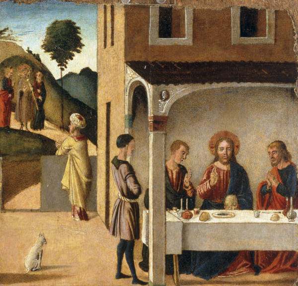 L.Bastiani, Christus in Emmaus from Lazzaro Bastiani