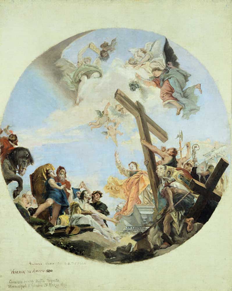 Die Entdeckung des Wahren Kreuzes nach Tiepolo, 1890 from Lazzaro Luxardo