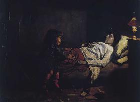Hilfe! Hilfe !, 1894, Gemälde von Lazzaro Pasini (1861-1949), Öl auf Leinwand, 130x178 cm. Italien, 