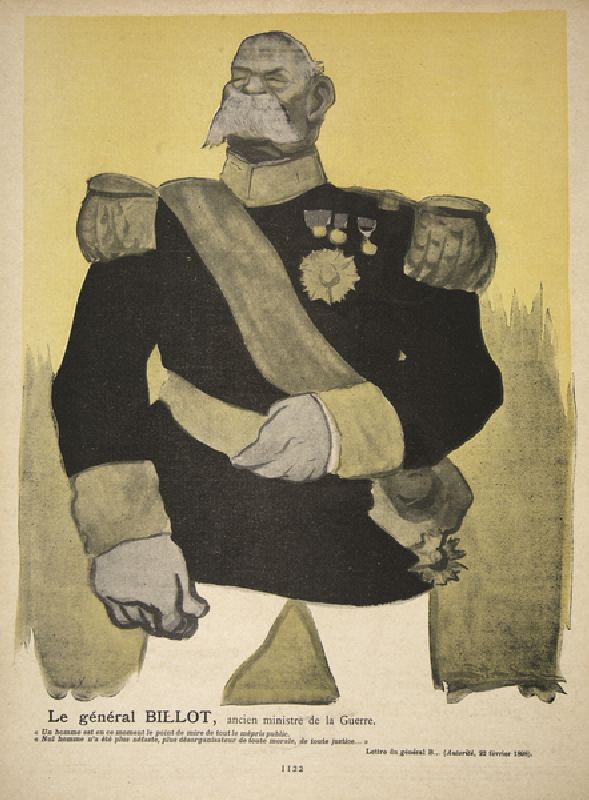 General Billot, former Minister of War, illustration from Lassiette au Beurre: Nos Generaux, 12th Ju from Leal de Camara