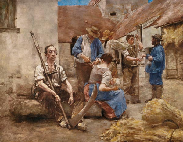 Paying the Harvesters (sketch) from Leon Augustin Lhermite
