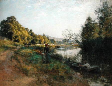The Banks of the Marne, Return of the Fisherman from Leon Augustin Lhermite