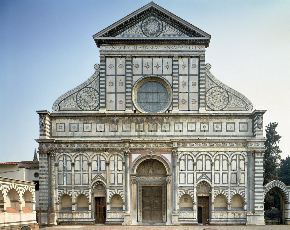 Facade of Santa Maria Novella, c.1458-70 (photo) from Leon Battista Alberti