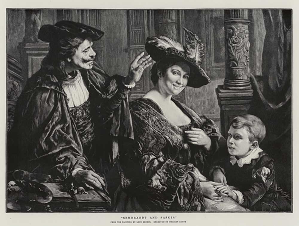 Rembrandt und Saskia from Leon Brunin