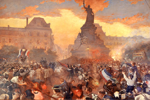 Karneval in Paris zu Ehren der russischen Marine am 05. Oktober 1893 from Leon Nikolajewitsch Bakst