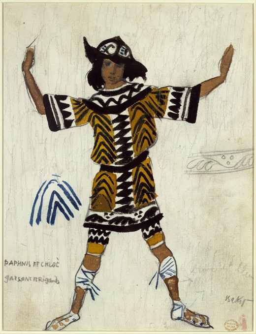Costume design for the ballet Daphnis et Chloé by M. Ravel from Leon Nikolajewitsch Bakst