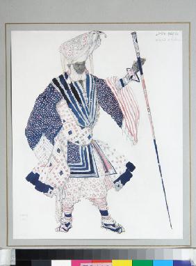 Costume design for the Ballet "Blue God" by R. Hahn