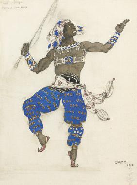 Costume design for the ballet Oriental Fantasy (Ballet Hindu)