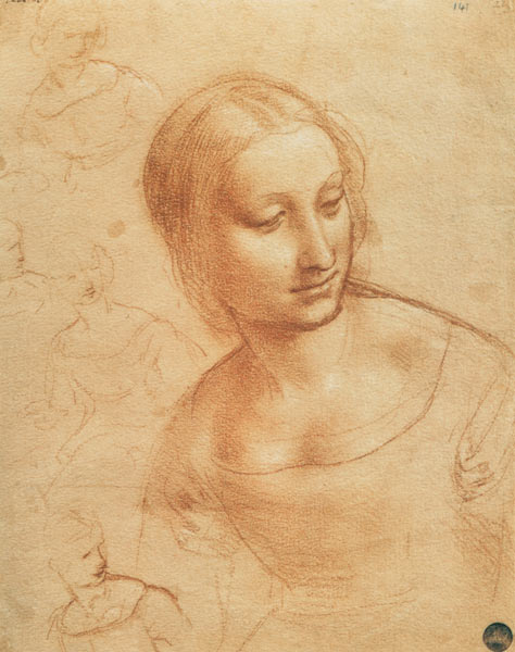 Madonna mit der Spindel (Studie) from Leonardo da Vinci