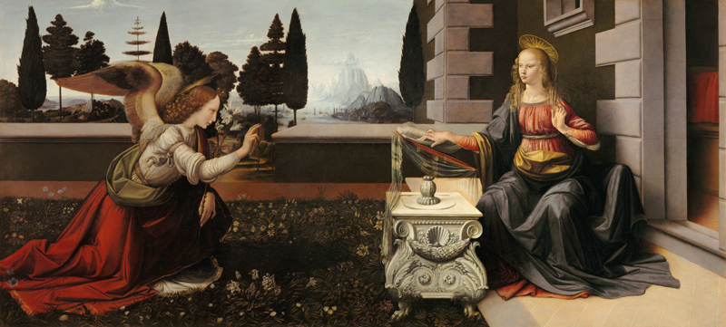 Verkündigung an Maria from Leonardo da Vinci