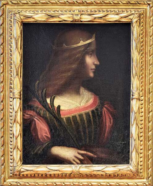 Portrait of Isabella d'Este from Leonardo da Vinci