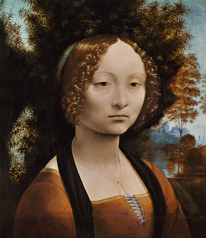 Portrait der Ginevra Benic (Vorderseite) from Leonardo da Vinci
