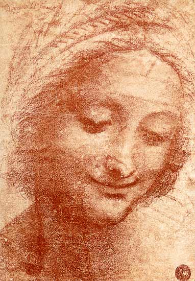 Head of a Woman from Leonardo da Vinci