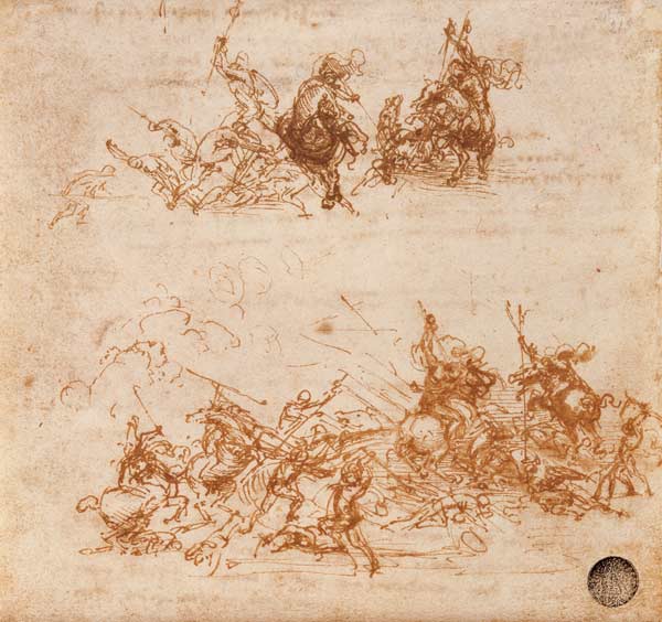 Study for the Battle of Anghiari from Leonardo da Vinci