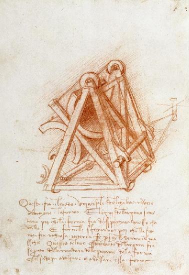 Codex Madrid II/154-V Design (pen & brown ink on paper)