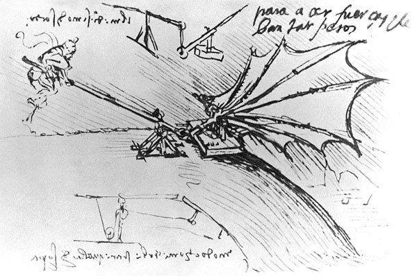 Versuch zur Feststellung des Luftauftriebs from Leonardo da Vinci