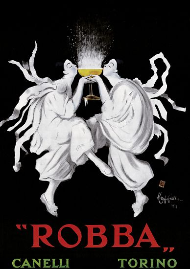 Poster advertising 'Robba' sparkling wine from Leonetto Cappiello