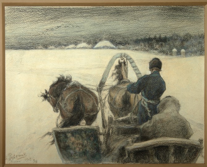 On the Road to Yasnaya Polyana from Leonid Ossipowitsch Pasternak