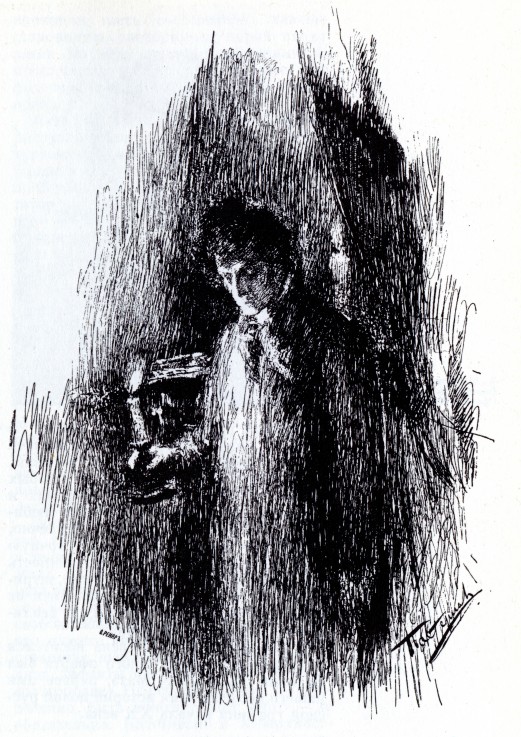 Illustration to drama "The Masquerade" by M. Lermontov from Leonid Ossipowitsch Pasternak