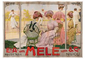 Advertising poster for the Mele Department Store of Naples