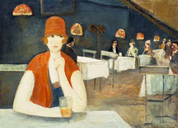 Szene im Café. from Lesser Ury