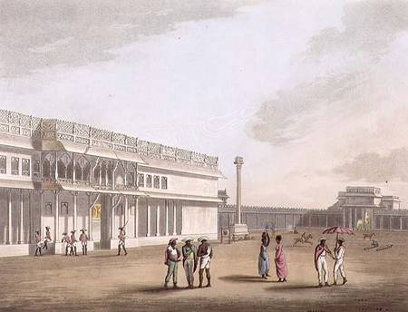 The Square and Entrance into Tippoo's Palace, Bangalore, plate 12 from 'Pictorial Scenery in the Kin from Lieutenant James Hunter