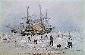 Incidents on a Trading Journey: HMS Terror as she Appeared After Being Thrown Up the Ice in Frozen C