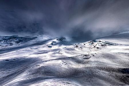 Magisches Licht auf Emmon&#39;s Glacier