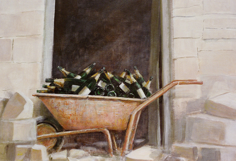 Champagne Wheelbarrow, 1985 (acrylic on canvas)  from Lincoln  Seligman