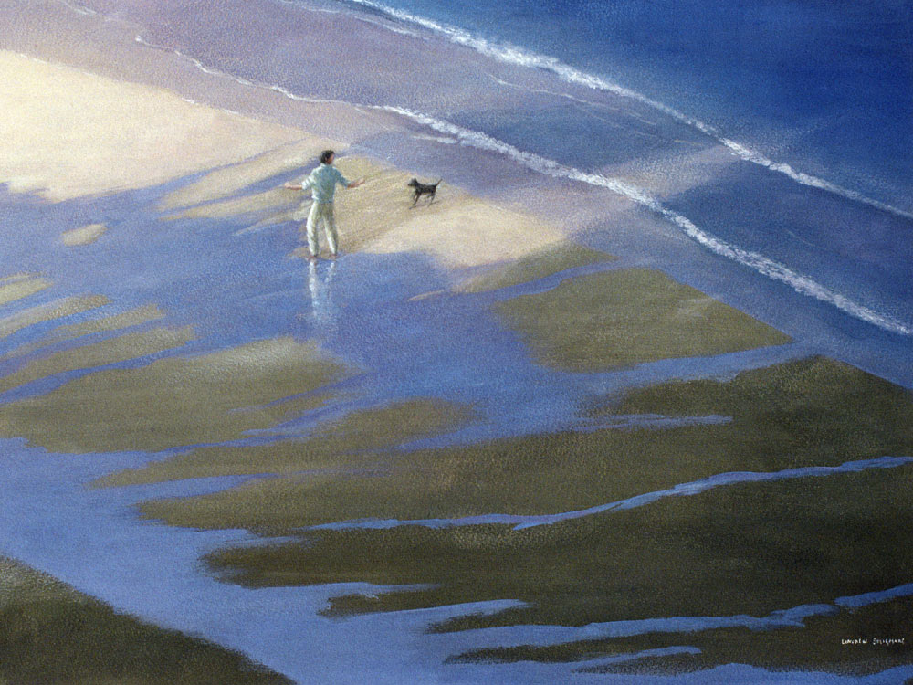 Dog Walk, 1985 (w/c on paper)  from Lincoln  Seligman