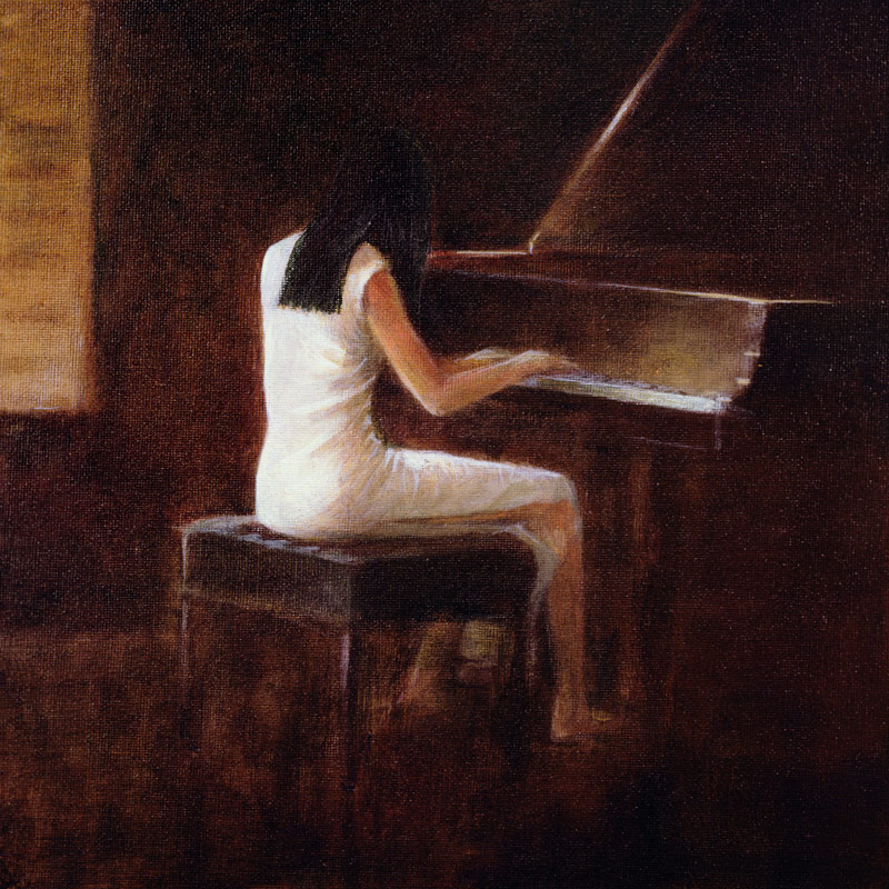 Pianist, Hanoi (oil on canvas)  from Lincoln  Seligman