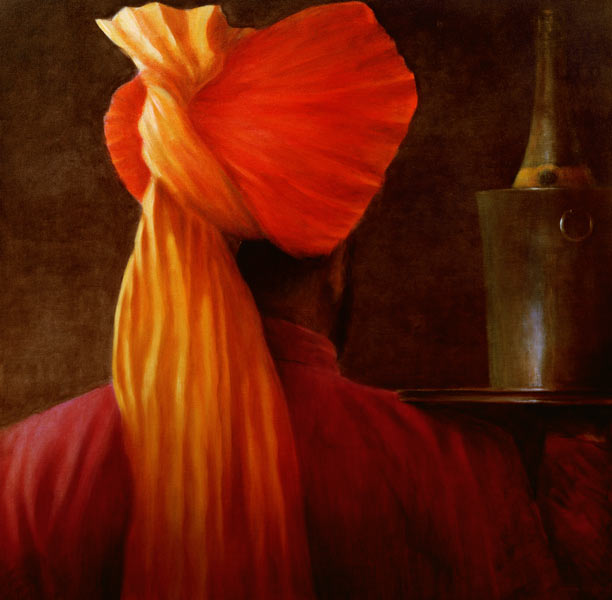 Wine Waiter at the Taj (oil on canvas)  from Lincoln  Seligman