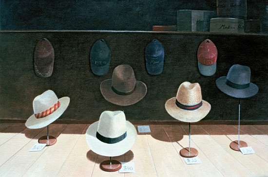 Hat Shop, 1990 (w/c on paper)  from Lincoln  Seligman