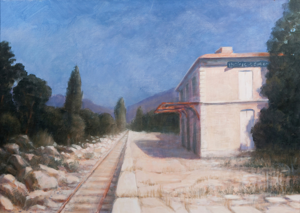 Rail station, Chateauneuf from Lincoln  Seligman