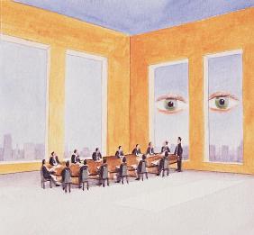 Corporate Governance, 2003 (acrylic on paper) 