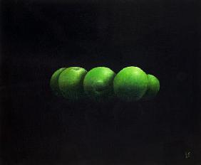 Five Green Apples 