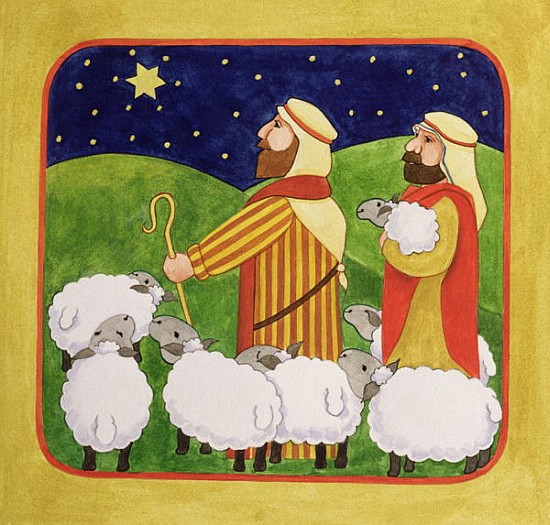 The Shepherds (gouache on paper)  from Linda  Benton