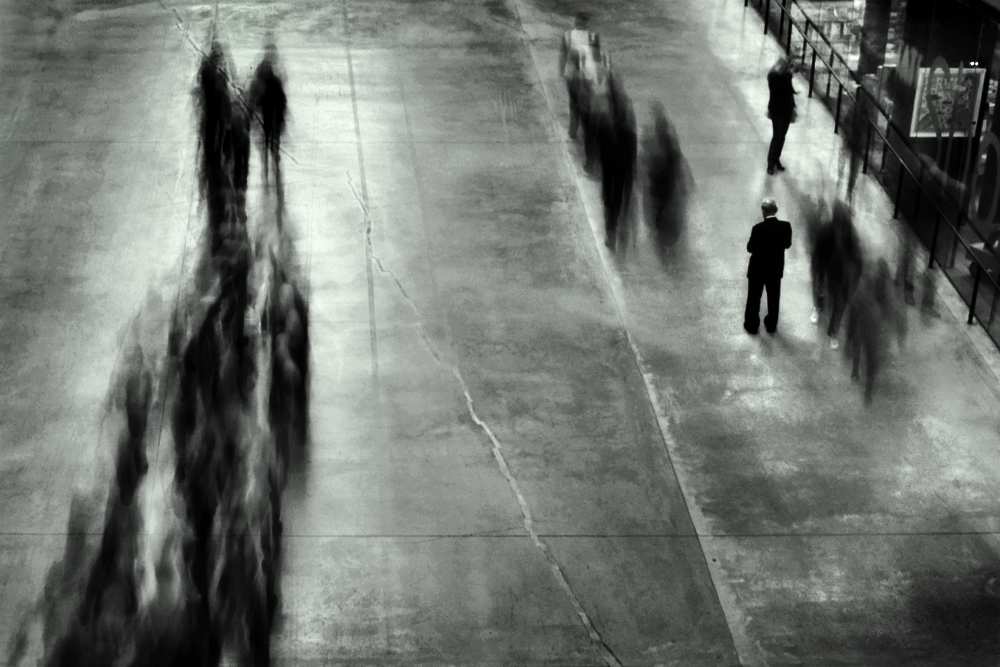 Alone in a crowd from Linda Wride