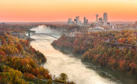 Goldene Stunde,Golden Niagara Falls River