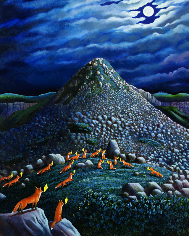 The Foxfires, 1999 (oil on board)  from Liz  Wright