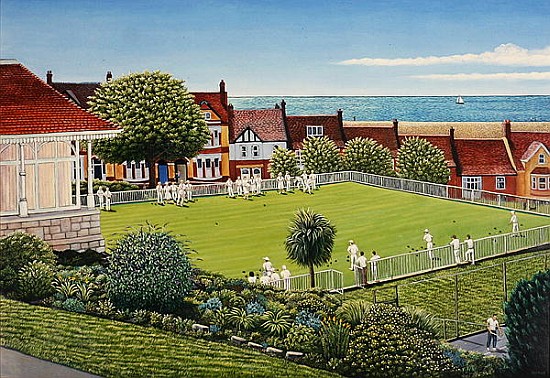Bowls in Victoria Park, Portland, 2007 (oil on canvas)  from Liz  Wright