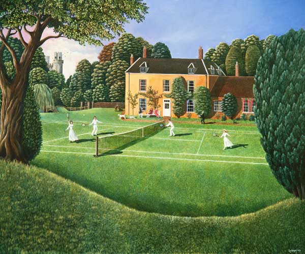 The Tennis Match, 1980 (oil on canvas)  from Liz  Wright